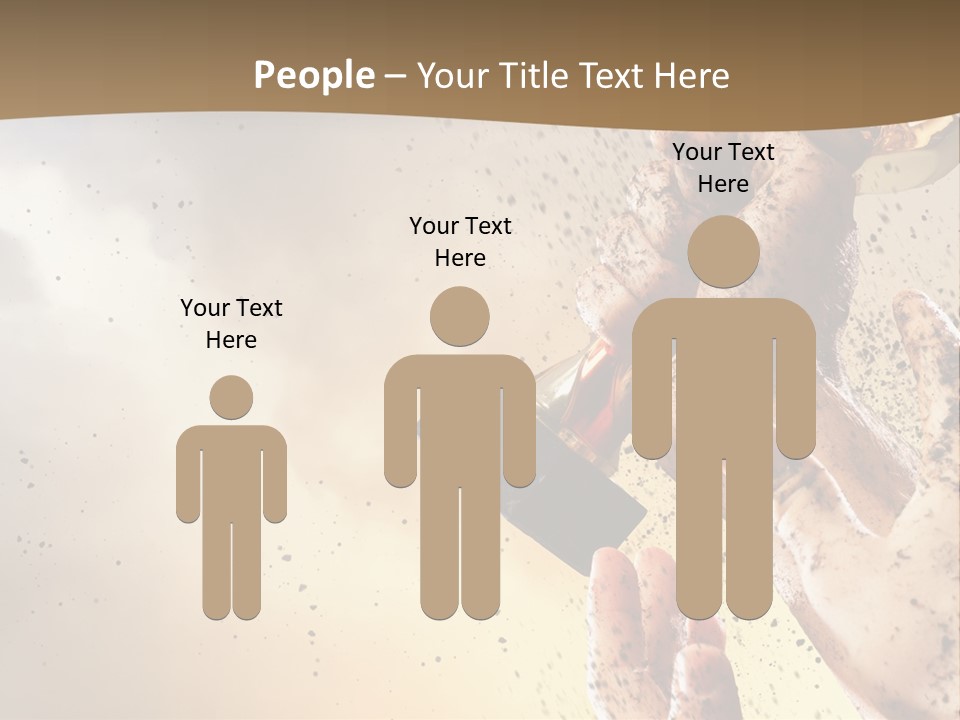 A Person Holding A Bottle Of Beer In Their Hand PowerPoint Template