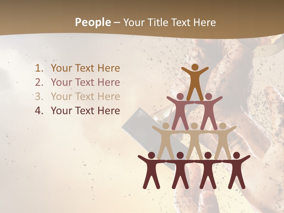 A Person Holding A Bottle Of Beer In Their Hand PowerPoint Template