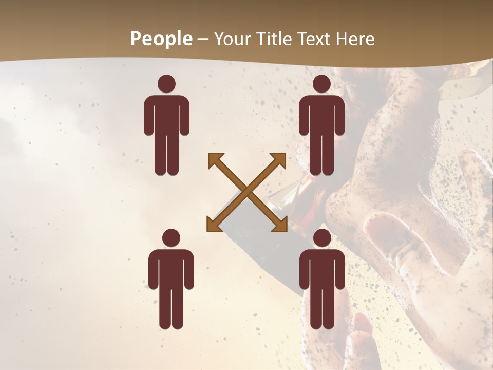A Person Holding A Bottle Of Beer In Their Hand PowerPoint Template