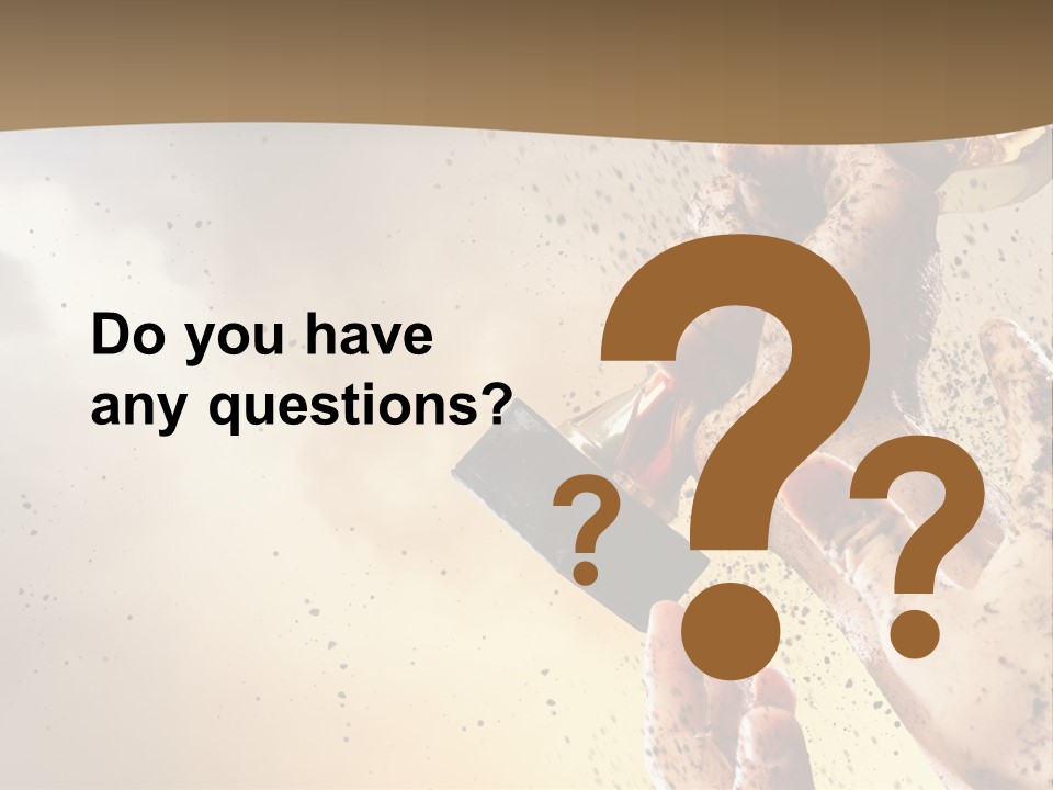 A Person Holding A Bottle Of Beer In Their Hand PowerPoint Template