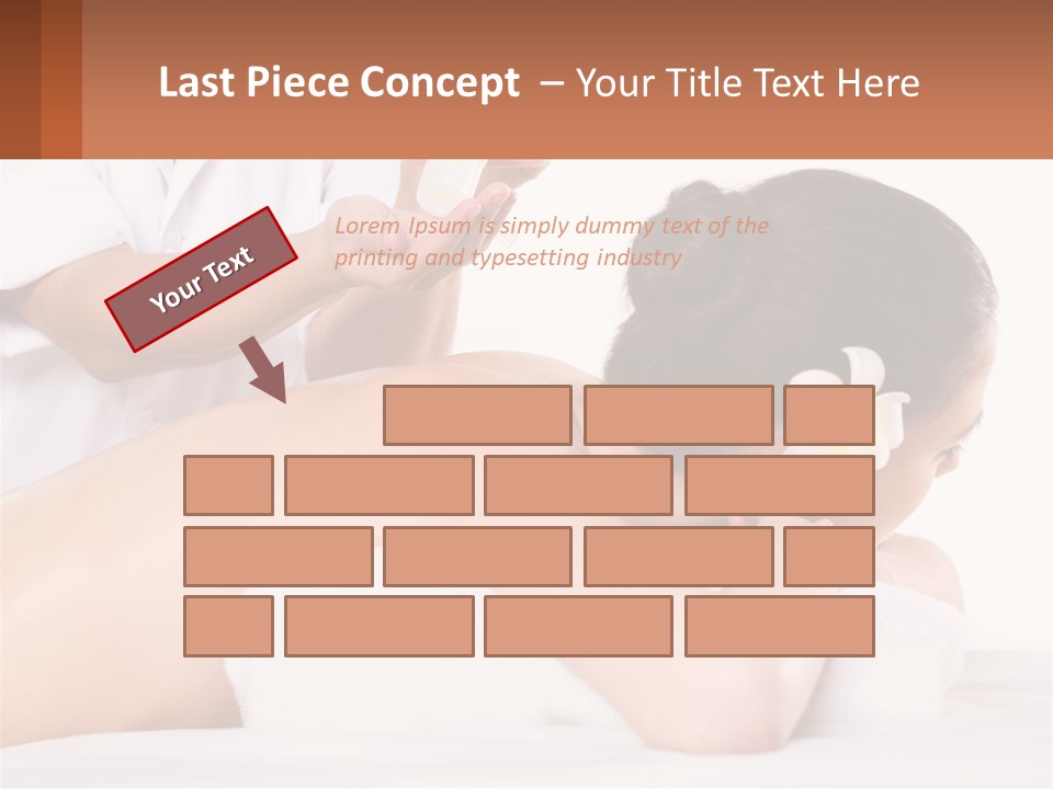 A Woman Getting A Back Massage With A Flower In Her Hair PowerPoint Template