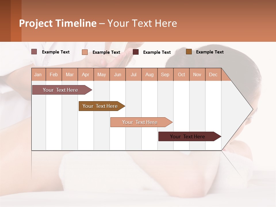 A Woman Getting A Back Massage With A Flower In Her Hair PowerPoint Template