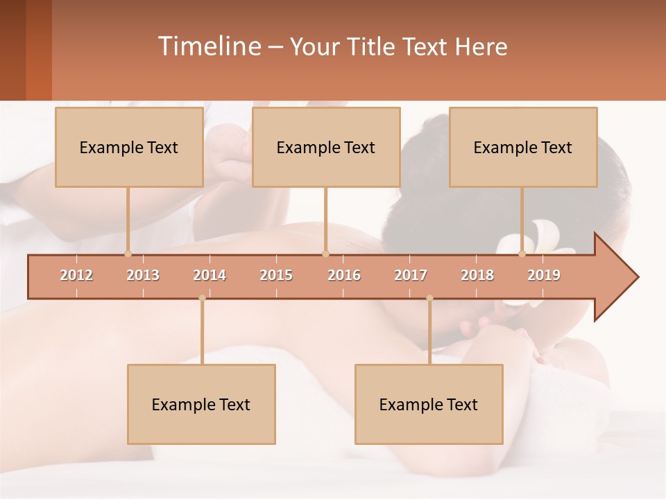 A Woman Getting A Back Massage With A Flower In Her Hair PowerPoint Template