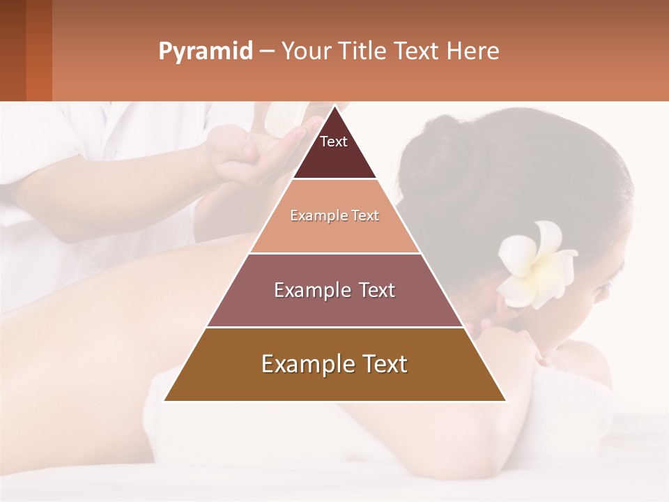 A Woman Getting A Back Massage With A Flower In Her Hair PowerPoint Template