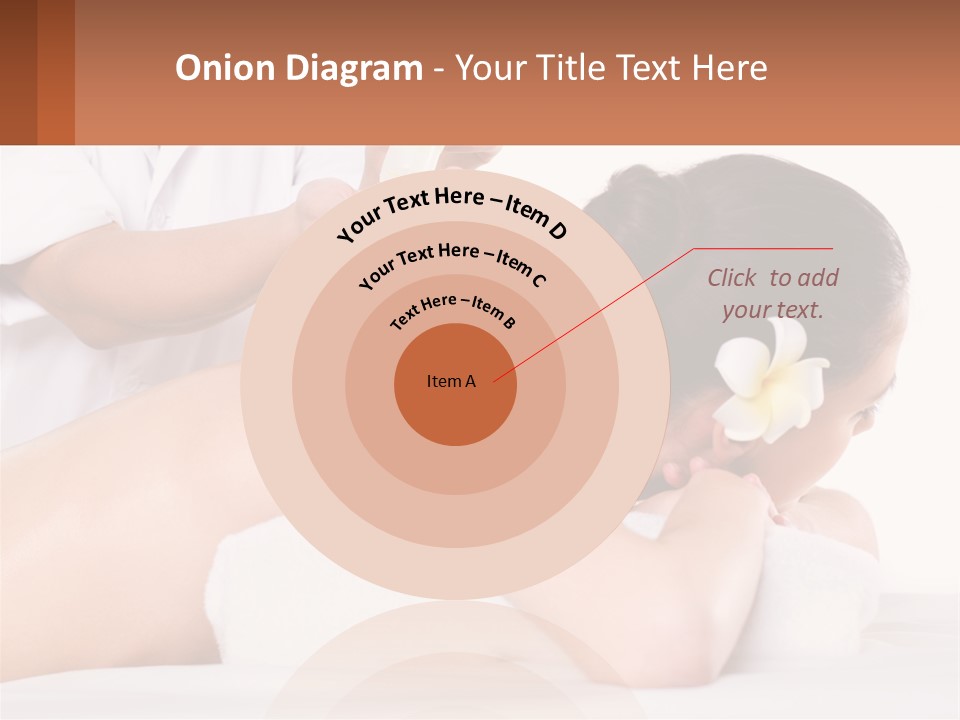 A Woman Getting A Back Massage With A Flower In Her Hair PowerPoint Template