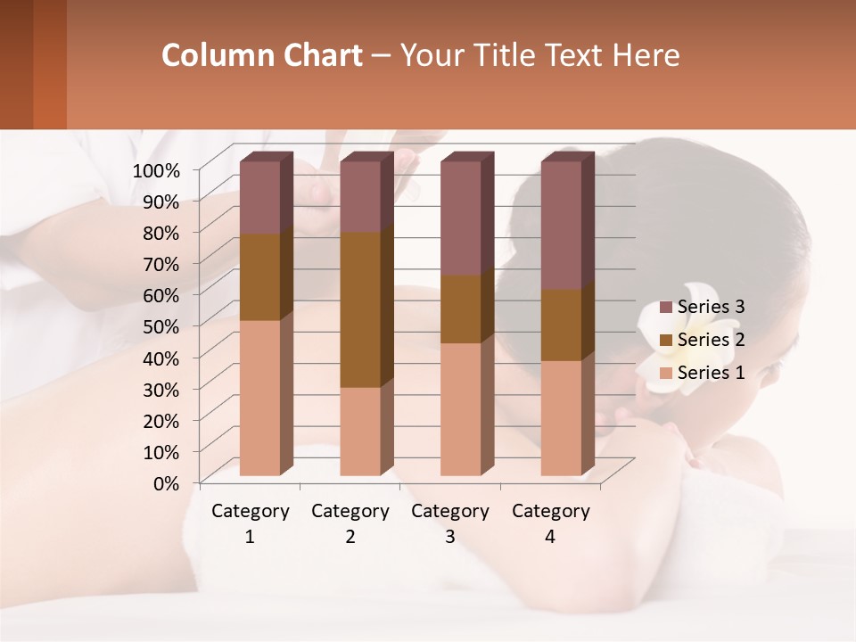 A Woman Getting A Back Massage With A Flower In Her Hair PowerPoint Template