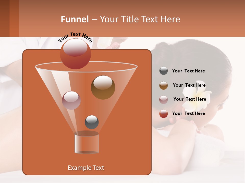 A Woman Getting A Back Massage With A Flower In Her Hair PowerPoint Template