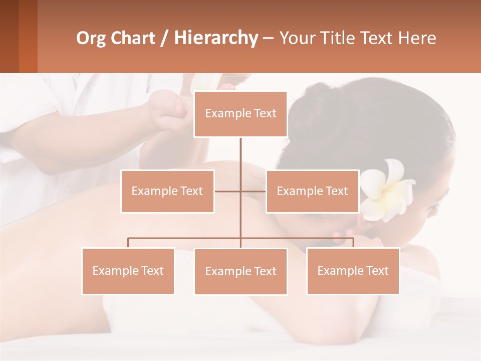 A Woman Getting A Back Massage With A Flower In Her Hair PowerPoint Template