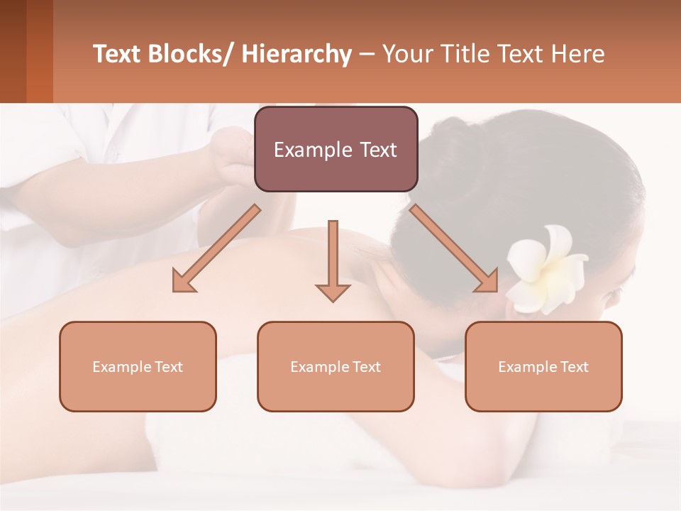 A Woman Getting A Back Massage With A Flower In Her Hair PowerPoint Template