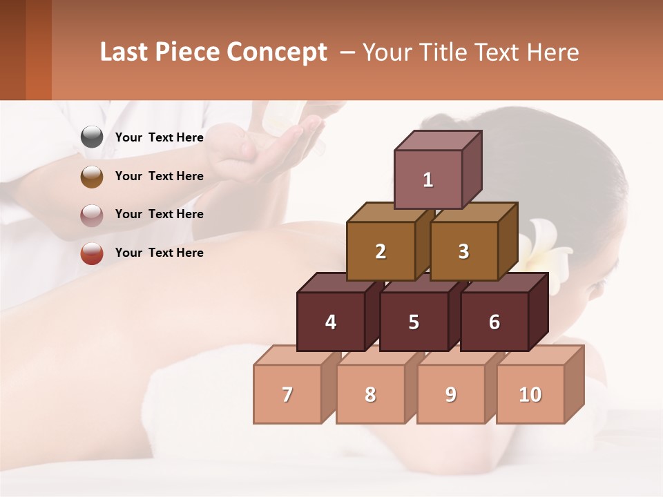 A Woman Getting A Back Massage With A Flower In Her Hair PowerPoint Template