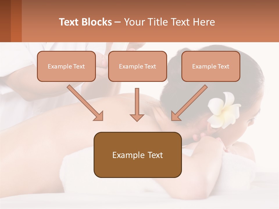 A Woman Getting A Back Massage With A Flower In Her Hair PowerPoint Template