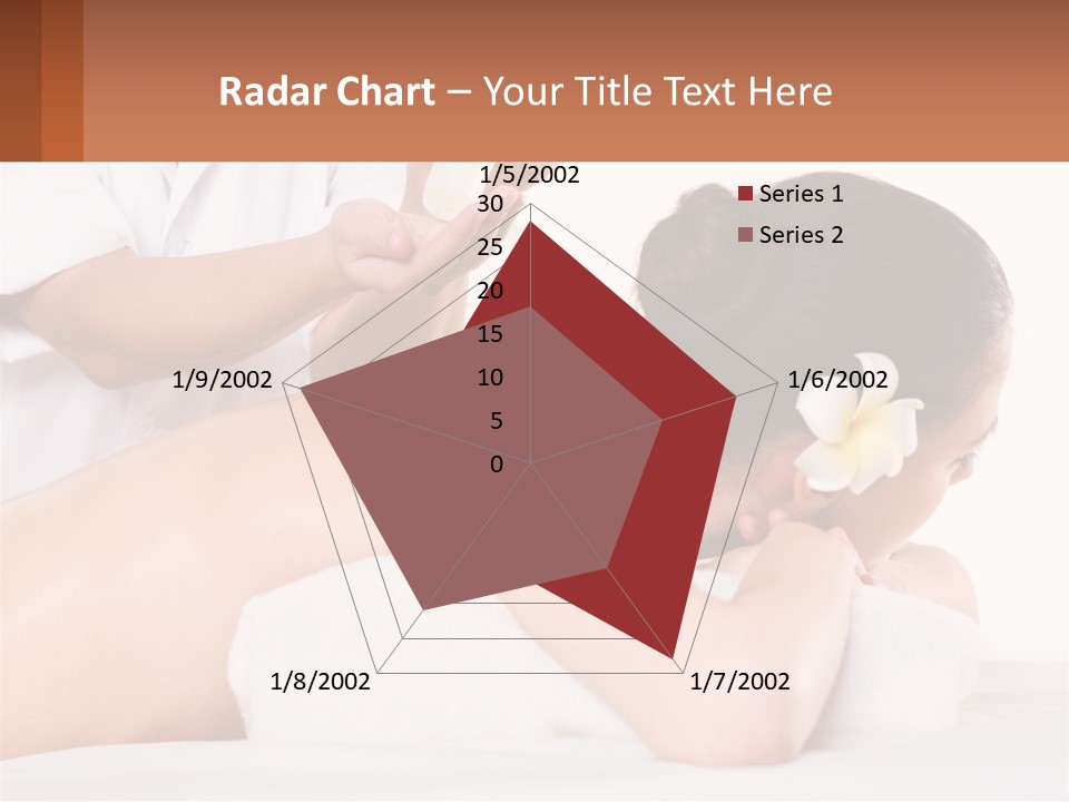 A Woman Getting A Back Massage With A Flower In Her Hair PowerPoint Template