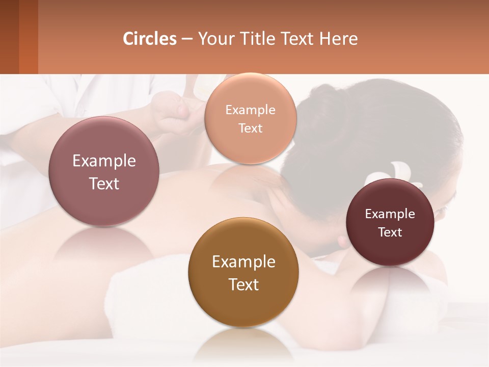 A Woman Getting A Back Massage With A Flower In Her Hair PowerPoint Template