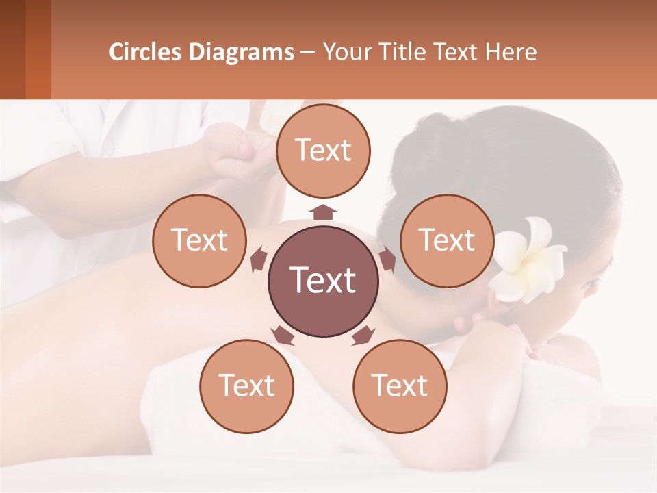 A Woman Getting A Back Massage With A Flower In Her Hair PowerPoint Template