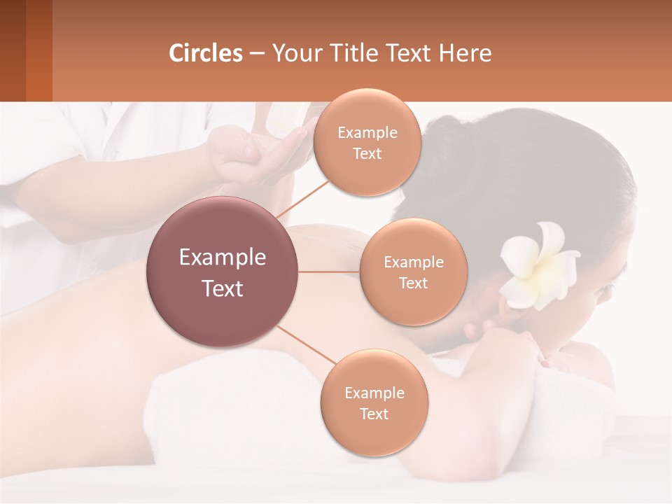 A Woman Getting A Back Massage With A Flower In Her Hair PowerPoint Template