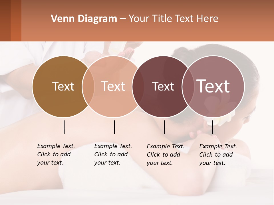 A Woman Getting A Back Massage With A Flower In Her Hair PowerPoint Template