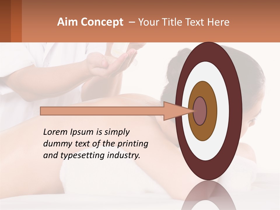 A Woman Getting A Back Massage With A Flower In Her Hair PowerPoint Template