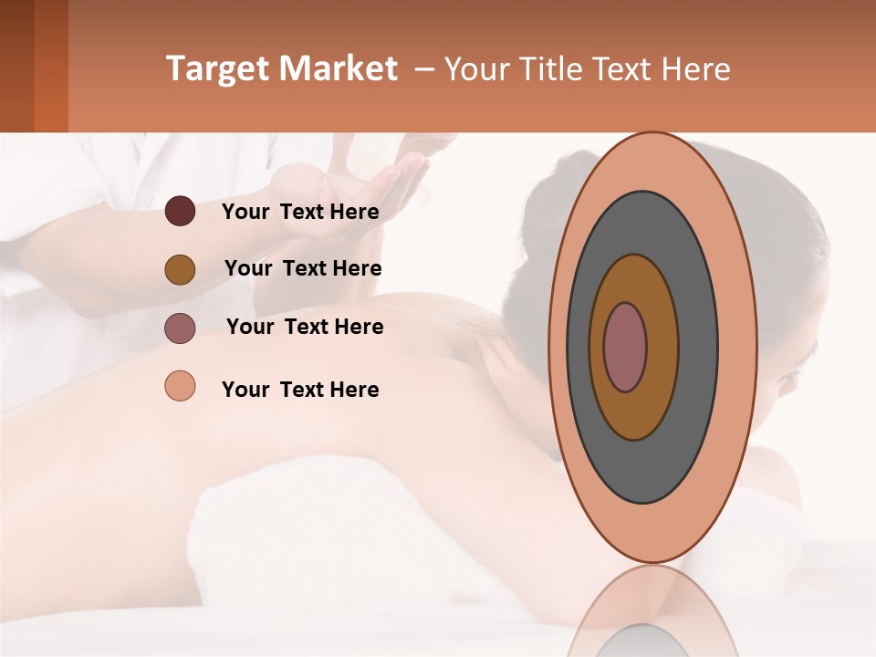 A Woman Getting A Back Massage With A Flower In Her Hair PowerPoint Template