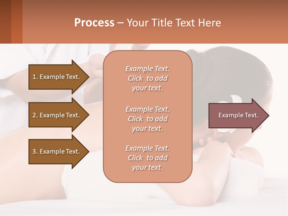 A Woman Getting A Back Massage With A Flower In Her Hair PowerPoint Template