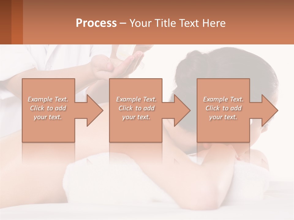 A Woman Getting A Back Massage With A Flower In Her Hair PowerPoint Template