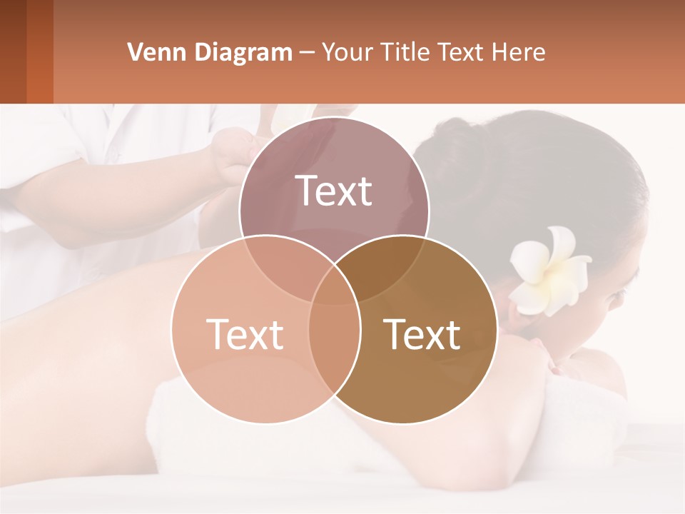 A Woman Getting A Back Massage With A Flower In Her Hair PowerPoint Template