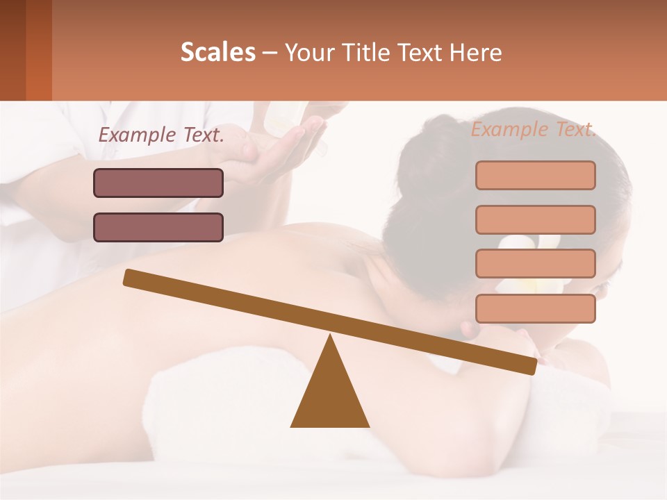 A Woman Getting A Back Massage With A Flower In Her Hair PowerPoint Template