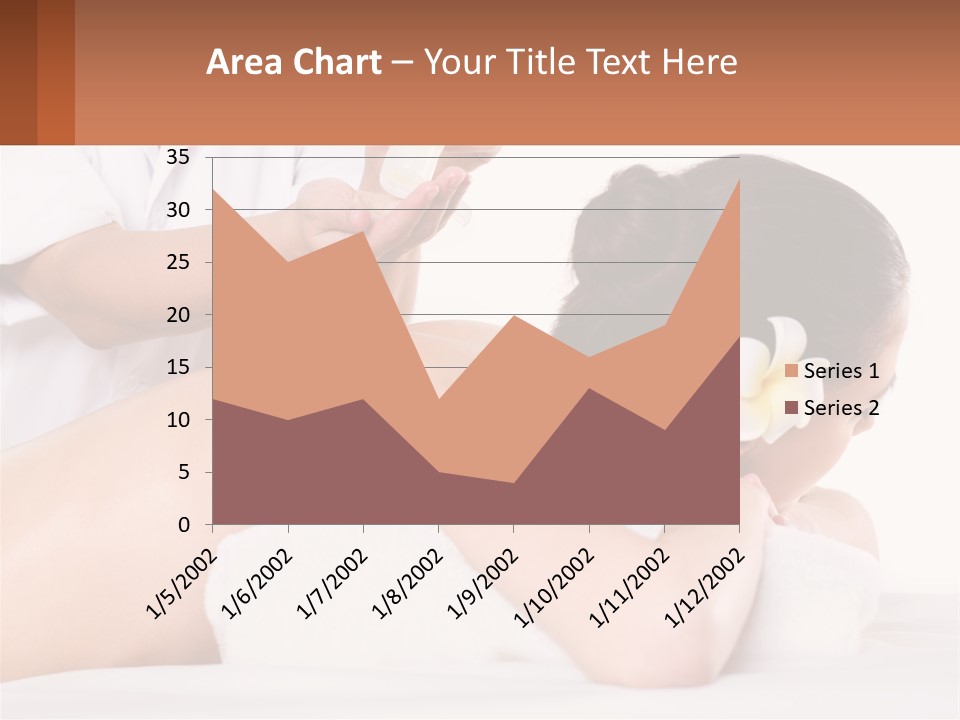 A Woman Getting A Back Massage With A Flower In Her Hair PowerPoint Template