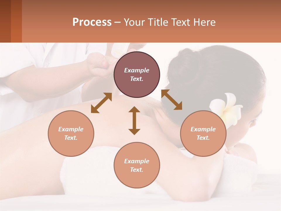 A Woman Getting A Back Massage With A Flower In Her Hair PowerPoint Template
