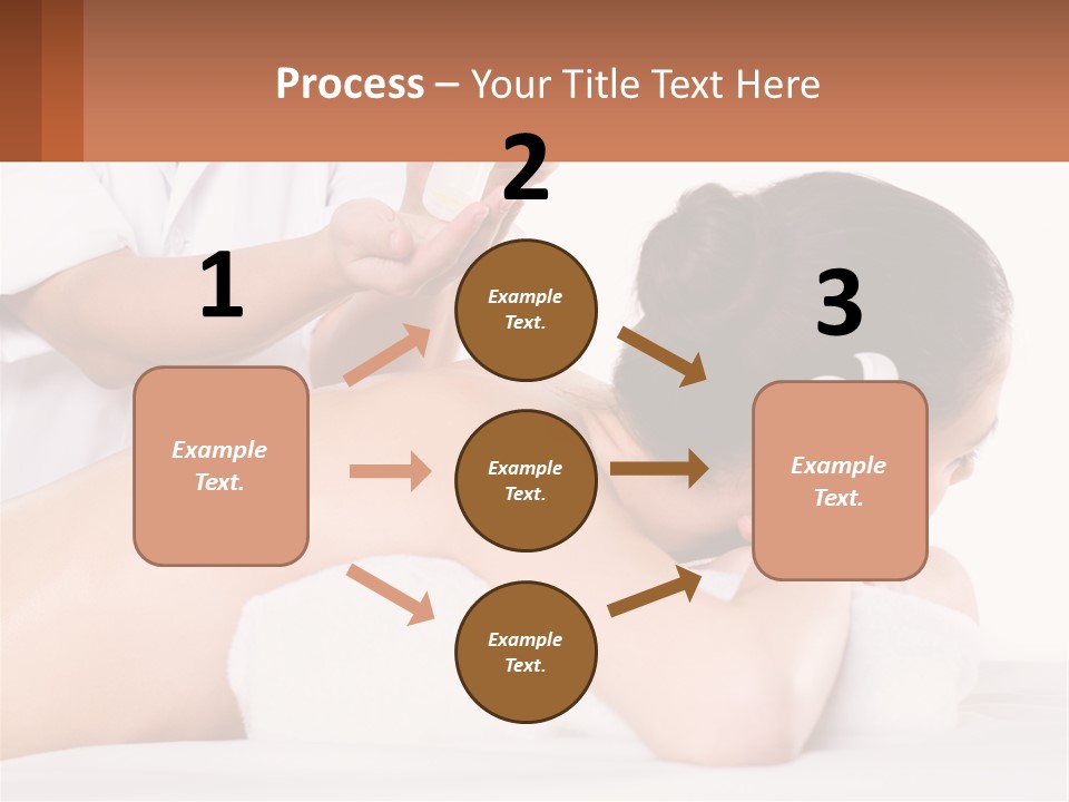 A Woman Getting A Back Massage With A Flower In Her Hair PowerPoint Template