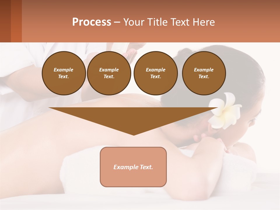 A Woman Getting A Back Massage With A Flower In Her Hair PowerPoint Template