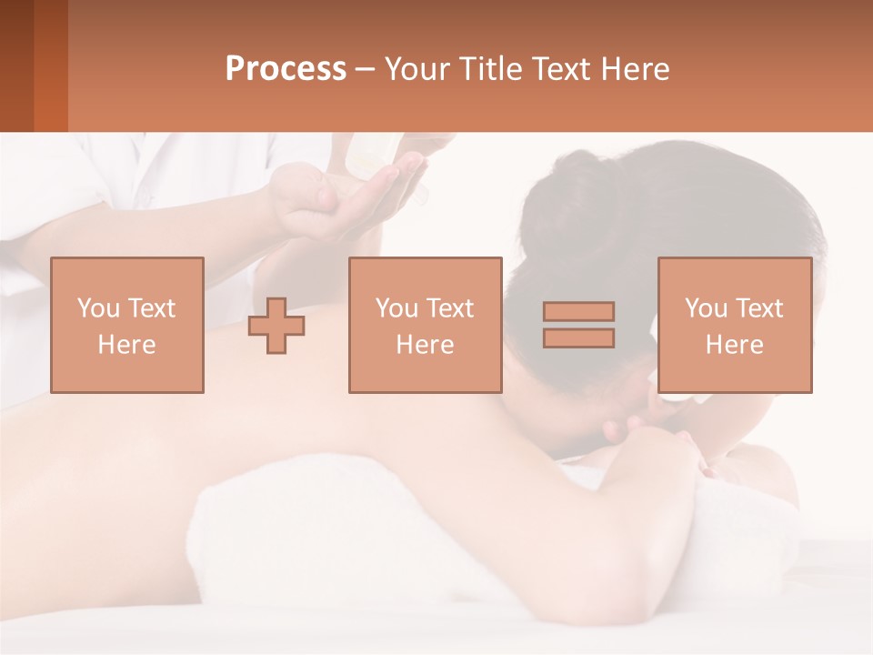 A Woman Getting A Back Massage With A Flower In Her Hair PowerPoint Template