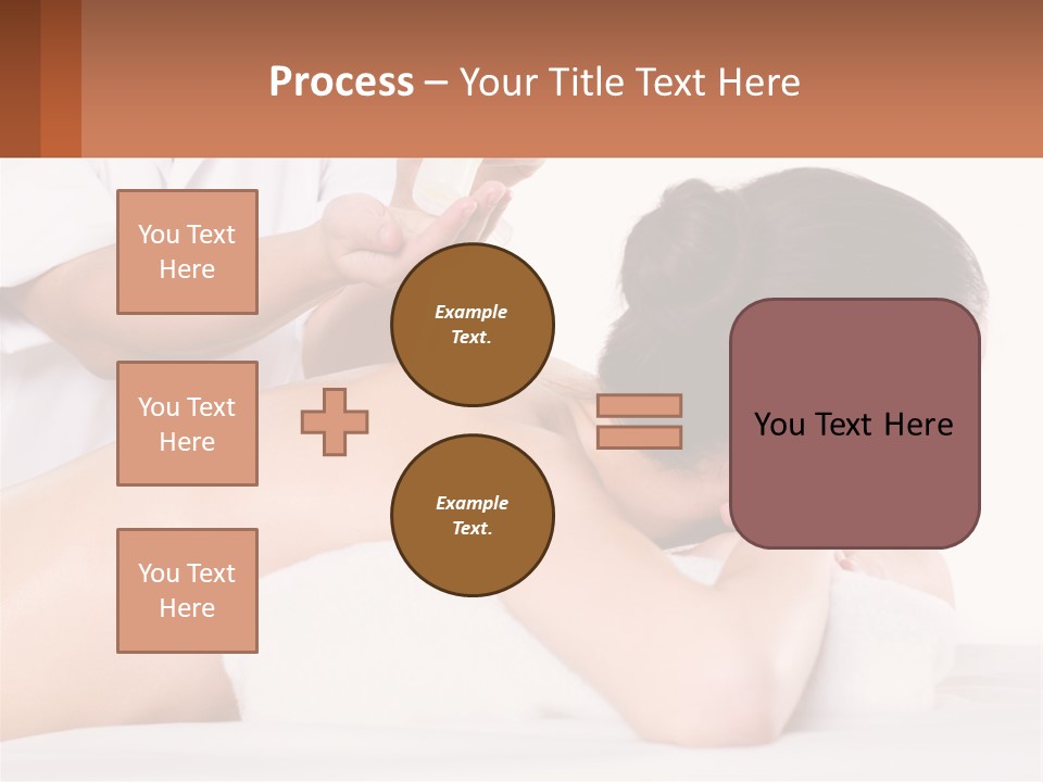 A Woman Getting A Back Massage With A Flower In Her Hair PowerPoint Template