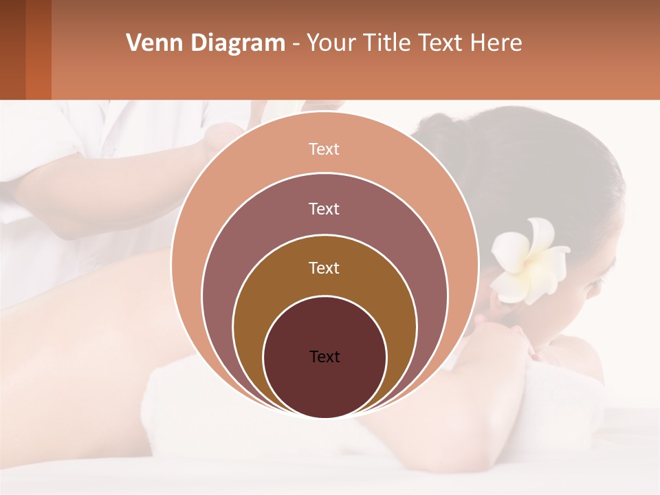 A Woman Getting A Back Massage With A Flower In Her Hair PowerPoint Template