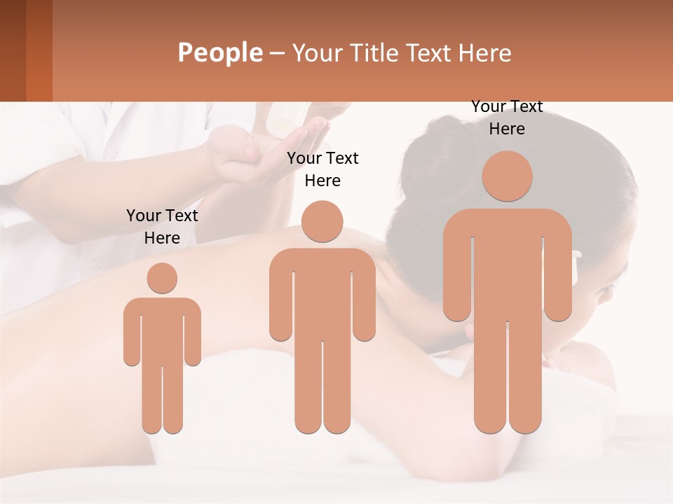 A Woman Getting A Back Massage With A Flower In Her Hair PowerPoint Template