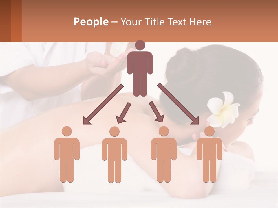 A Woman Getting A Back Massage With A Flower In Her Hair PowerPoint Template