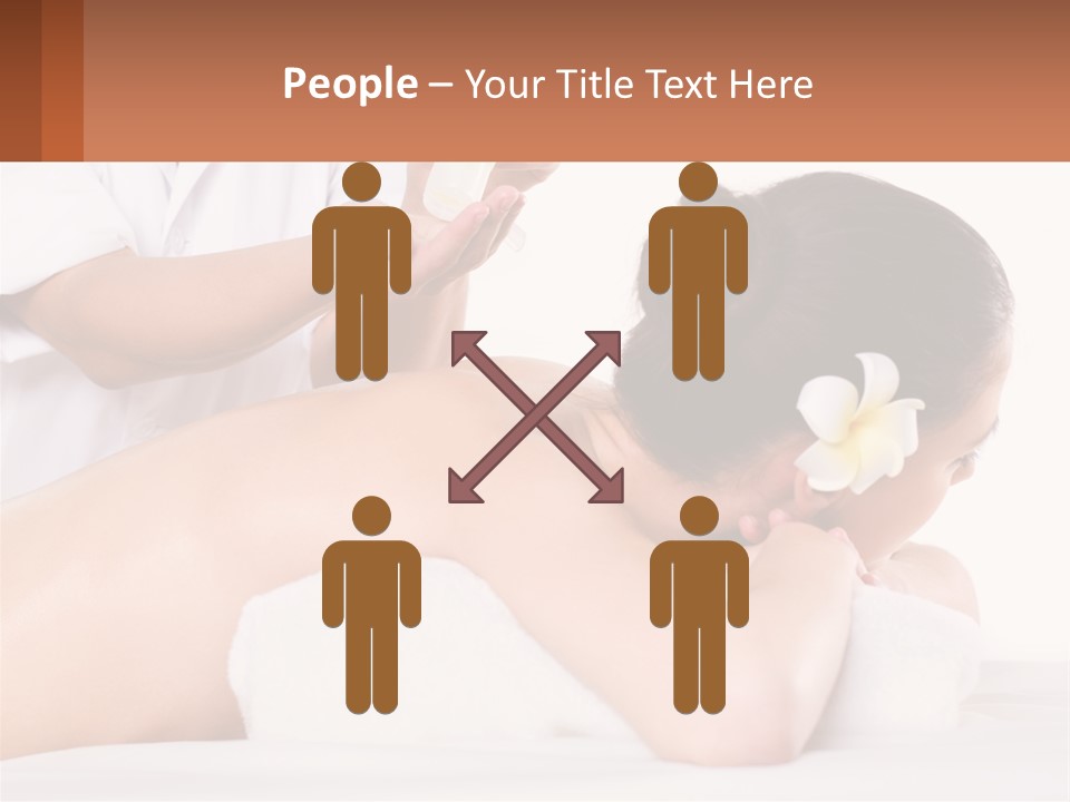 A Woman Getting A Back Massage With A Flower In Her Hair PowerPoint Template