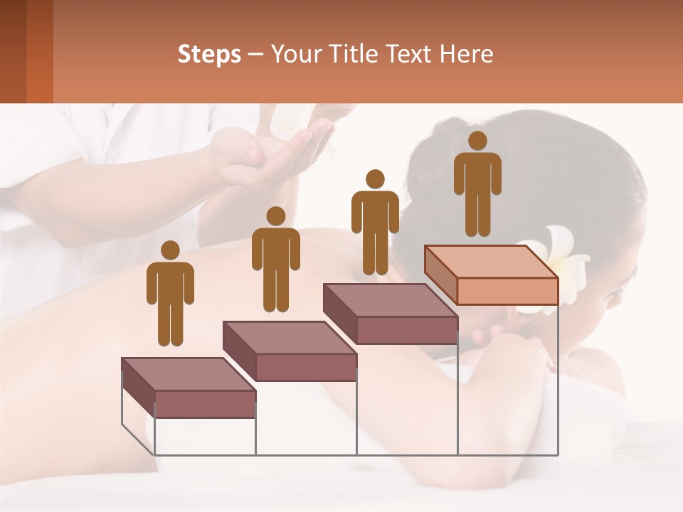 A Woman Getting A Back Massage With A Flower In Her Hair PowerPoint Template