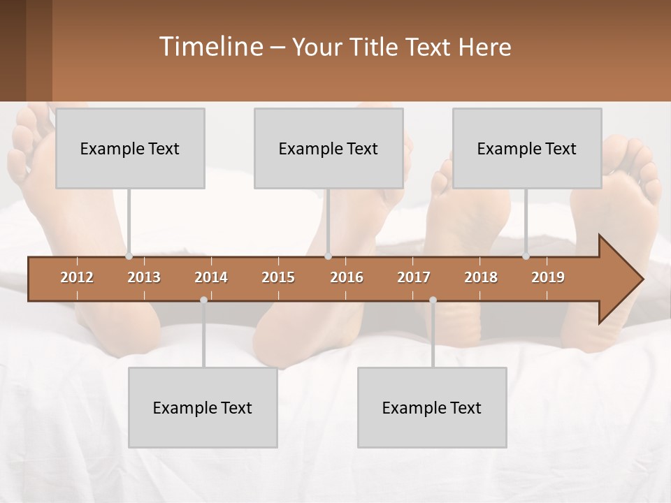 A Person Laying In Bed With Their Feet On A Pillow PowerPoint Template