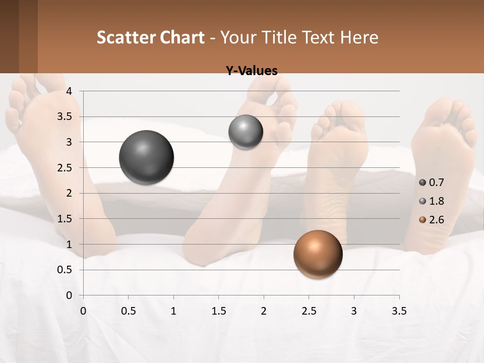 A Person Laying In Bed With Their Feet On A Pillow PowerPoint Template