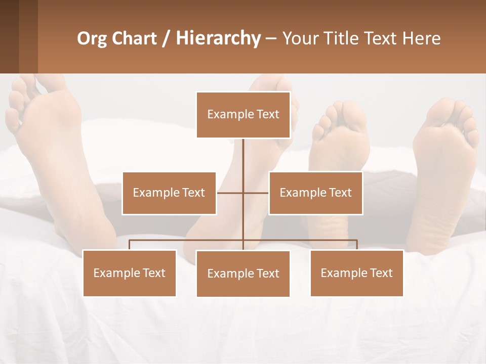 A Person Laying In Bed With Their Feet On A Pillow PowerPoint Template