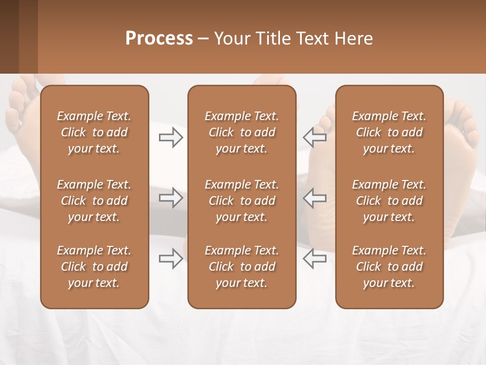 A Person Laying In Bed With Their Feet On A Pillow PowerPoint Template