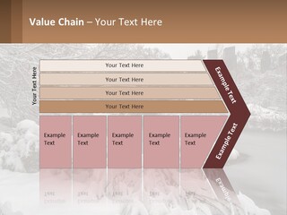 A Bridge Over A River With Snow On It PowerPoint Template