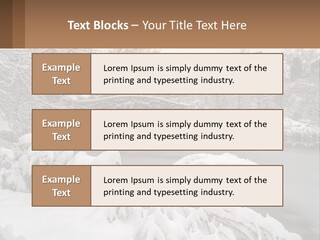 A Bridge Over A River With Snow On It PowerPoint Template