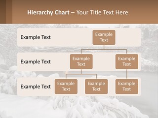 A Bridge Over A River With Snow On It PowerPoint Template