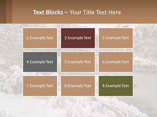 A Bridge Over A River With Snow On It PowerPoint Template