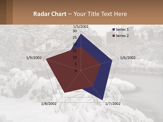 A Bridge Over A River With Snow On It PowerPoint Template