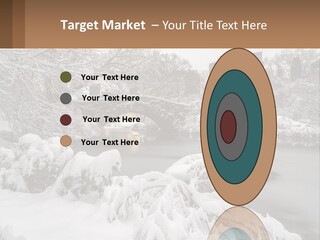 A Bridge Over A River With Snow On It PowerPoint Template