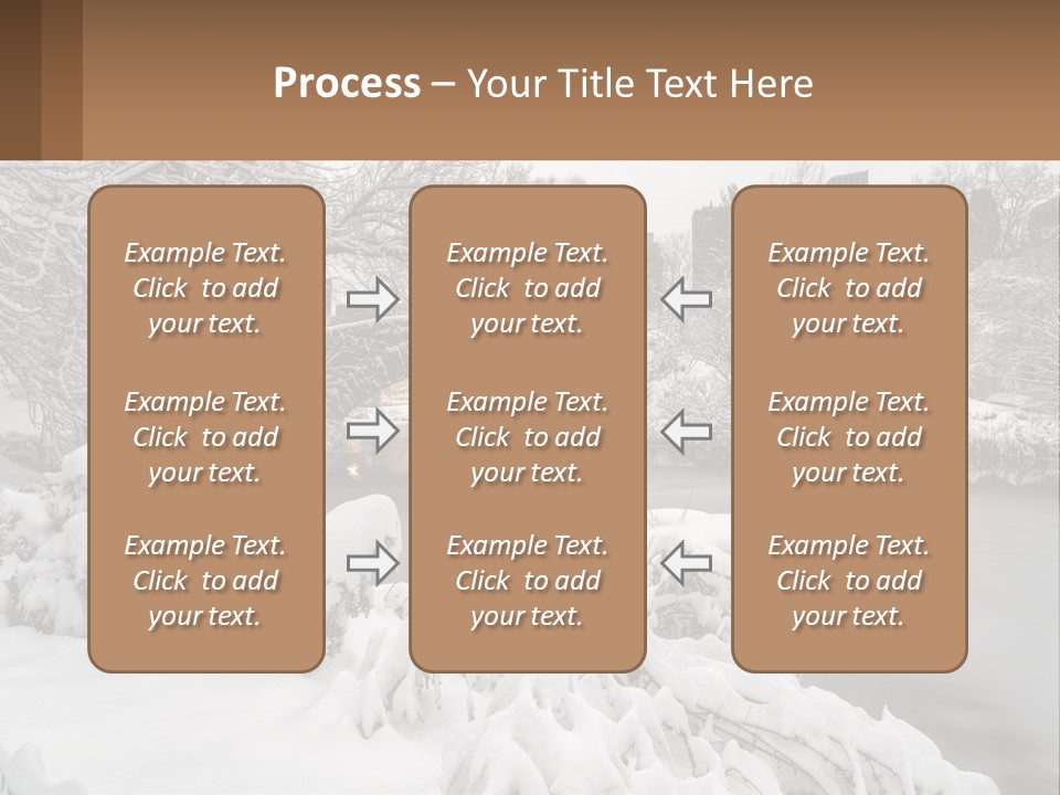 A Bridge Over A River With Snow On It PowerPoint Template