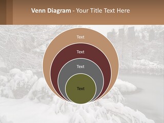 A Bridge Over A River With Snow On It PowerPoint Template