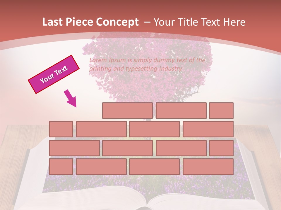 A Book With A Heart Shaped Tree On Top Of It PowerPoint Template
